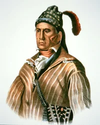Menawa, chief of the Creek people, from a painting of 1826