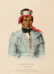 Chittee-Yoholo, a Seminole Chief, from History of the Indian Tribes of North America