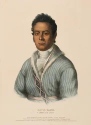 David Vann, a Cherokee Chief, from History of the Indian Tribes of North America