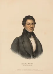 KA-NA-PI-MA, an Ottawa Chief, from History of the Indian Tribes of North America