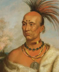 Makataimeshekiakiak (Black Hawk), c. 1853