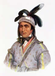 Opothle-Yoholo, a Creek Chief, 1825, Illustration from 
