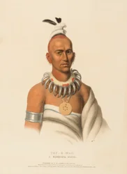 TAI-O-MAH. A MUSQUAKEE BRAVE, from History of the Indian Tribes of North America