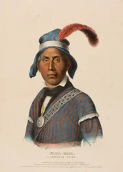 YAHA-HAJO, a Seminole Chief, from History of the Indian Tribes of North America