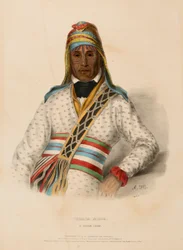 Yoholo-Micco, a Creek Chief, from History of the Indian Tribes of North America