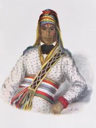 Yoholo-Micco, a Creek Chief, 1825, Illustration from 