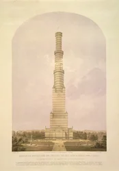 Design for Converting the Crystal Palace into a 1000 ft High Tower, pub. by Ackermann and Co., 1852