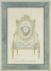 Throne Design for the Catherine Palace in Tsarskoye Selo