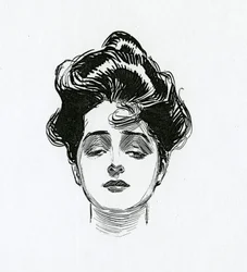 A Gibson Girl, c.1902