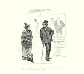 The Actor: I say, Jane, what is the difference between a bill-board and a board-bill? Actor