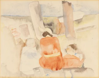 Three Figures Sketching