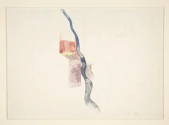 Tree Abstraction (probably study for Red Chimneys, 1918?)