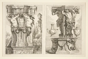 Two Designs for Decorative Capitals