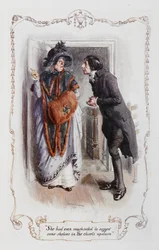 She had even vouchsafed to suggest some shelves in the closets upstairs, illustration to 