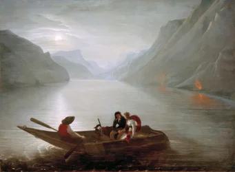 Julie and Saint-Preux on Lake Geneva