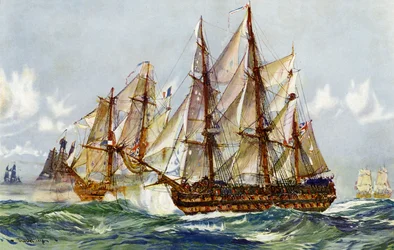 Taking of the Duguay Trouin (Implacable) after Trafalgar, 1805