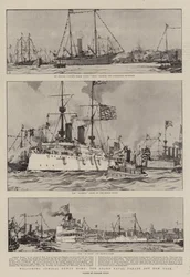 Welcoming Admiral Dewey Home, the Grand Naval Parade off New York