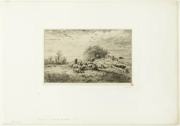 Landscape with Herd of Pigs