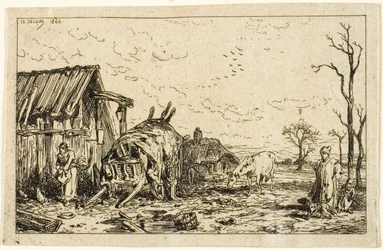 Landscape with Unhitched Cart