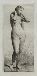 Young Woman Bathing