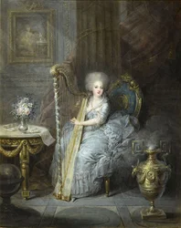 Madame Élisabeth Playing the Harp