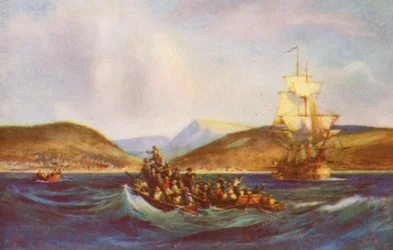Arrival of the "1820" Settlers at Algoa Bay