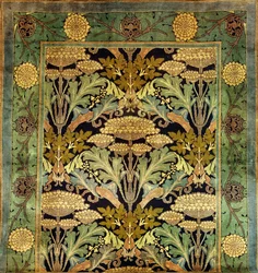 A Donegal Wool Carpet with a Flower Design