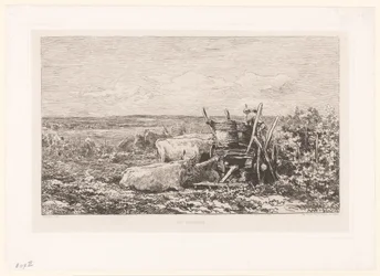 Landscape with Resting Cattle Among Vines