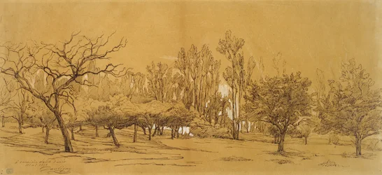 View of an Orchard at Saint-Denis