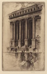 Porch, Old Custom House, Wall Street