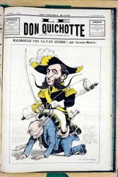 Cover of Le Don Quixote, number 495, Satirical in colors