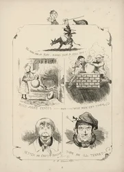 Page from Proverbs with Pictures by Charles H Bennett