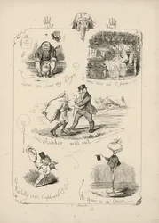 Page from Proverbs with Pictures by Charles H Bennett