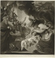 Hercules Strangles the Two Serpents in His Cradle