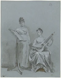 Two Ladies Making Music