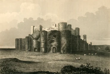 Pevensey Castle in 1737