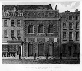 Exterior View of the Italian Opera House, Haymarket