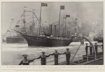 The Coronation Naval Review at Spithead, 16 August, His Majesty