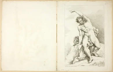 Figure (recto and verso), from Premier livre de figures d’Academies gravées en Partie par les Professeurs de l’Académie Royale