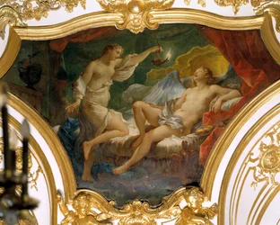 Psyche Raising His Lamp to Contemplate His Wife Eros