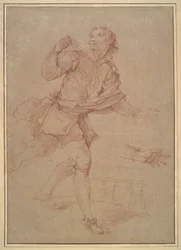 Study of a Young Man, study for the tapestry, Sancho