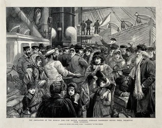 The Russian Jews Examined by a Doctor before the Emigration from Liverpool