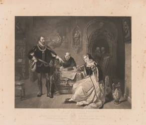 Signing of the Death Warrant of Lady Jane Grey
