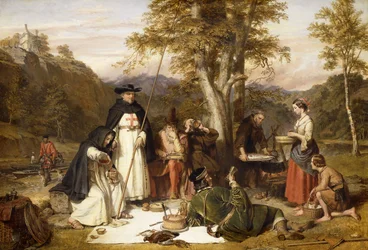 The Monks of Melrose made good kaill on Fridays when they fasted, They neither wanted beef nor ale, As long as their neighbours lasted. Vide Scrope