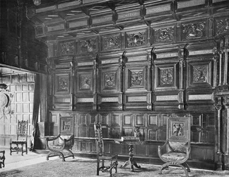 The Old Panelling in the Great Hall