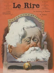 Armand Fallieres, French Politician. Illustration for Le Rire