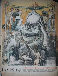 Centenary of the birth of Victor Hugo, illustration for Le Rire