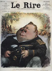 Charles I King of Portugal (1863-1908) - Caricature by Charles Leandre in 