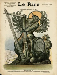 Illustration of Charles Leandre for the Cover of Le Rire