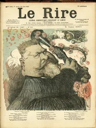 Illustration of Charles Leandre for the Cover of Le Rire